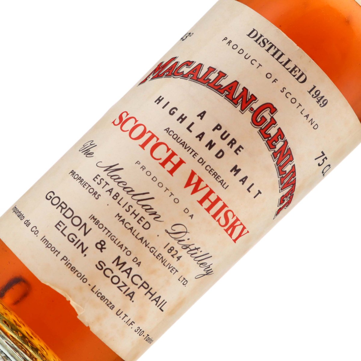 Macallan Macallan-Glenlivet 25 Year Old, Sherry Cask, 1949, Gordon & MacPhail, 43% whisky bottle