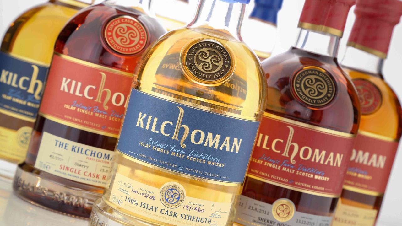 Kilchoman whisky selection