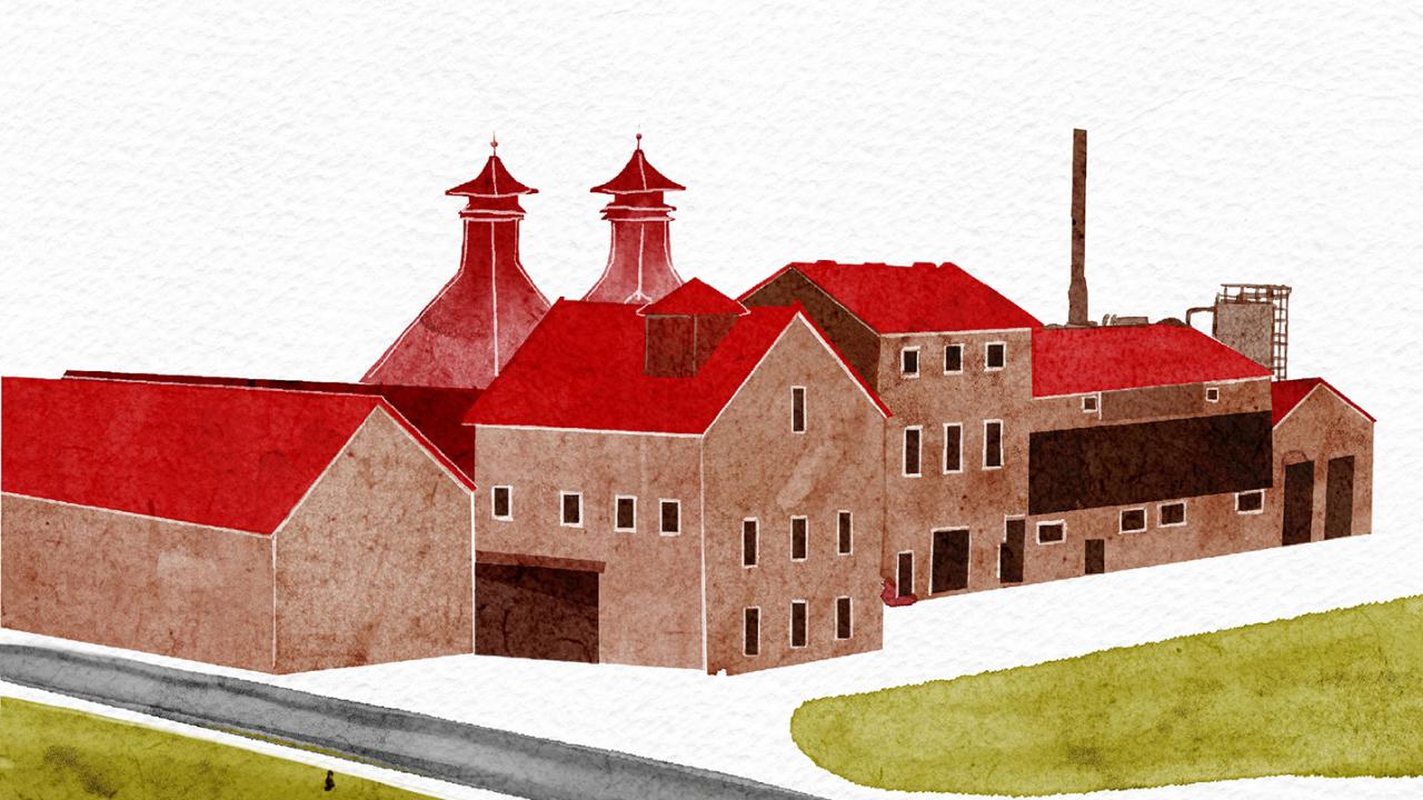 Illustration of Glentauchers Distillery