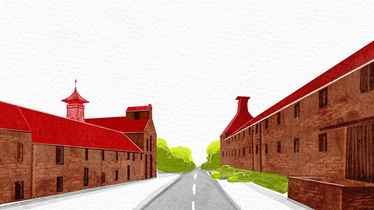 Illustration of Mortlach Distillery