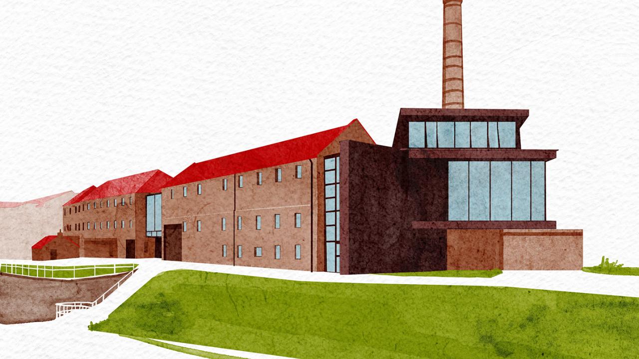 Illustration of Rosebank Distillery
