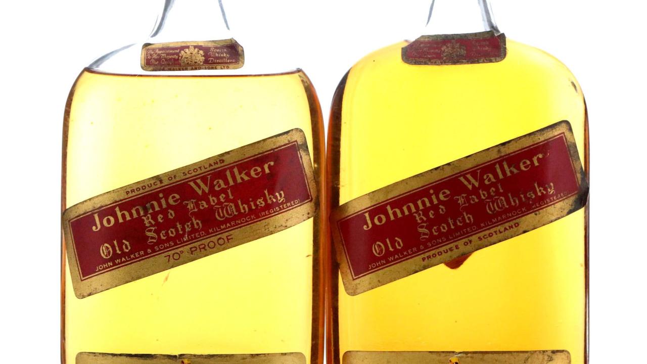 Johnnie Walker Red Label x 2 Whisky | Whisky Auctioneer