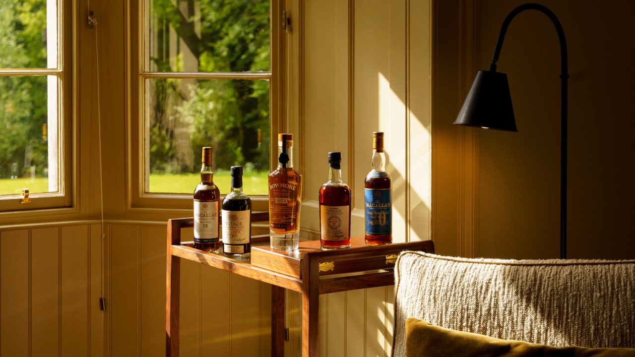 whisky on table