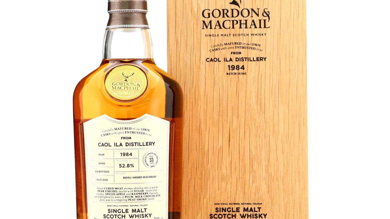 Caol Ila 1984 Gordon and MacPhail 33 Year Old Batch #18/062 Whisky