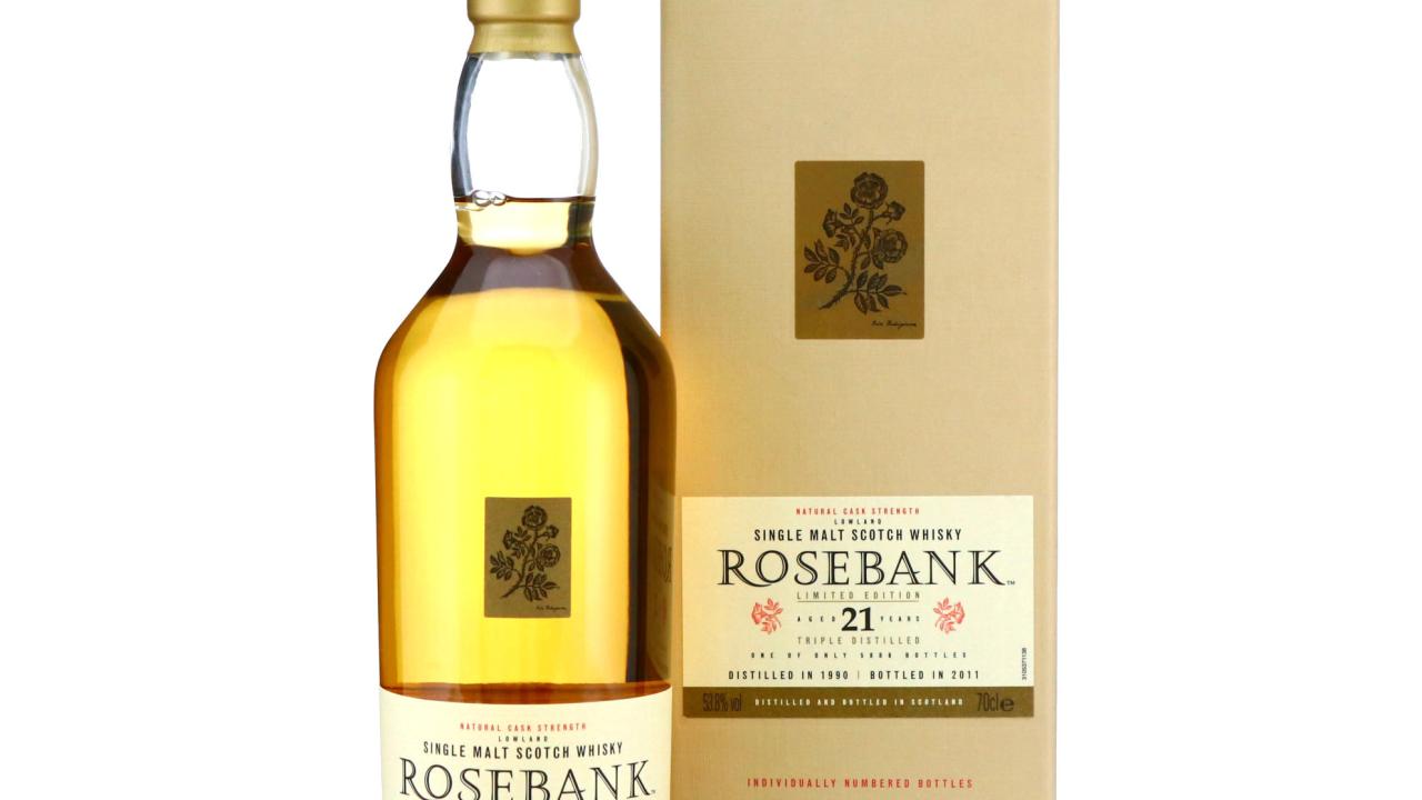 Rosebank 1990 Natural Cask Strength 21 Year Old Whisky | Whisky