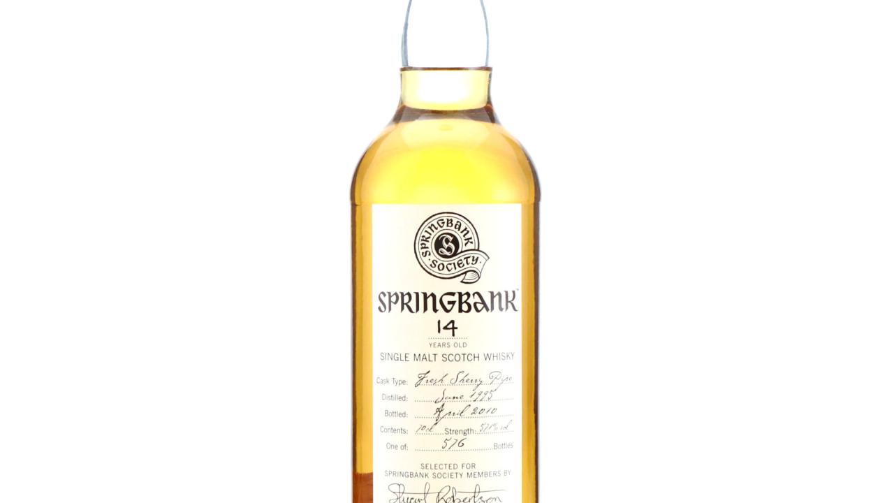 Springbank 1995 Springbank Society 14 Year Old Whisky | Whisky Auctioneer