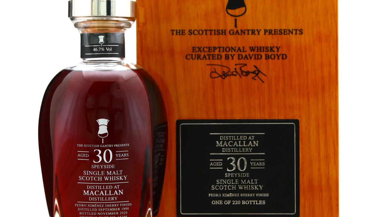 Macallan 1990 The Scottish Gantry 30 Year Old Whisky | Whisky