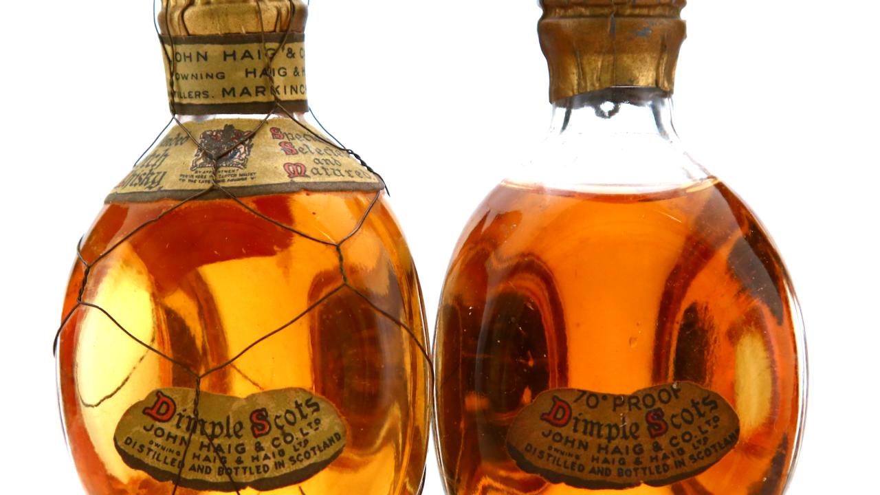 Haig's Dimple Miniature 1950s x 2 Whisky | Whisky Auctioneer