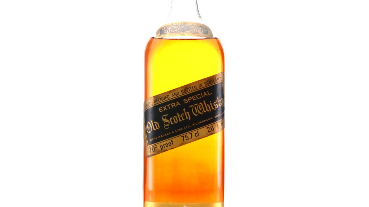 John Walker Extra Special Black Label Whisky | Whisky Auctioneer