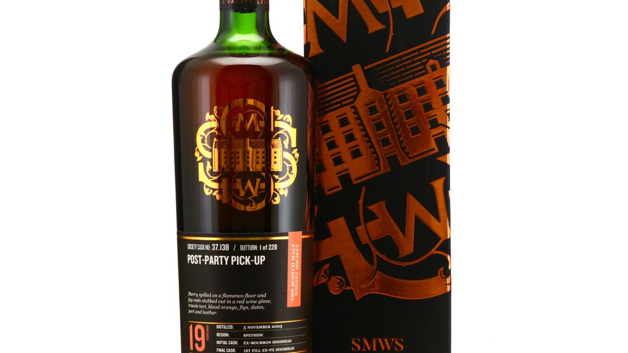 SMWS 37.138 クラガンモア19年 Cragganmore 2003 SMWS 19 Year Old 37.138 - Post-party pick-up