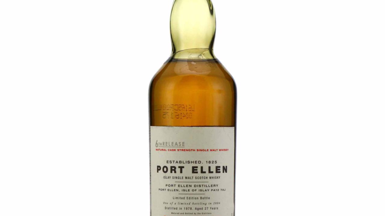 Port Ellen 1978 Natural Cask Strength 27 Year Old - 6th Release