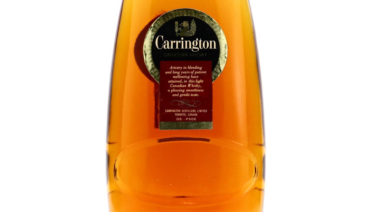 Carrington Canadian Whisky 1.14 Litre Whisky | Whisky Auctioneer