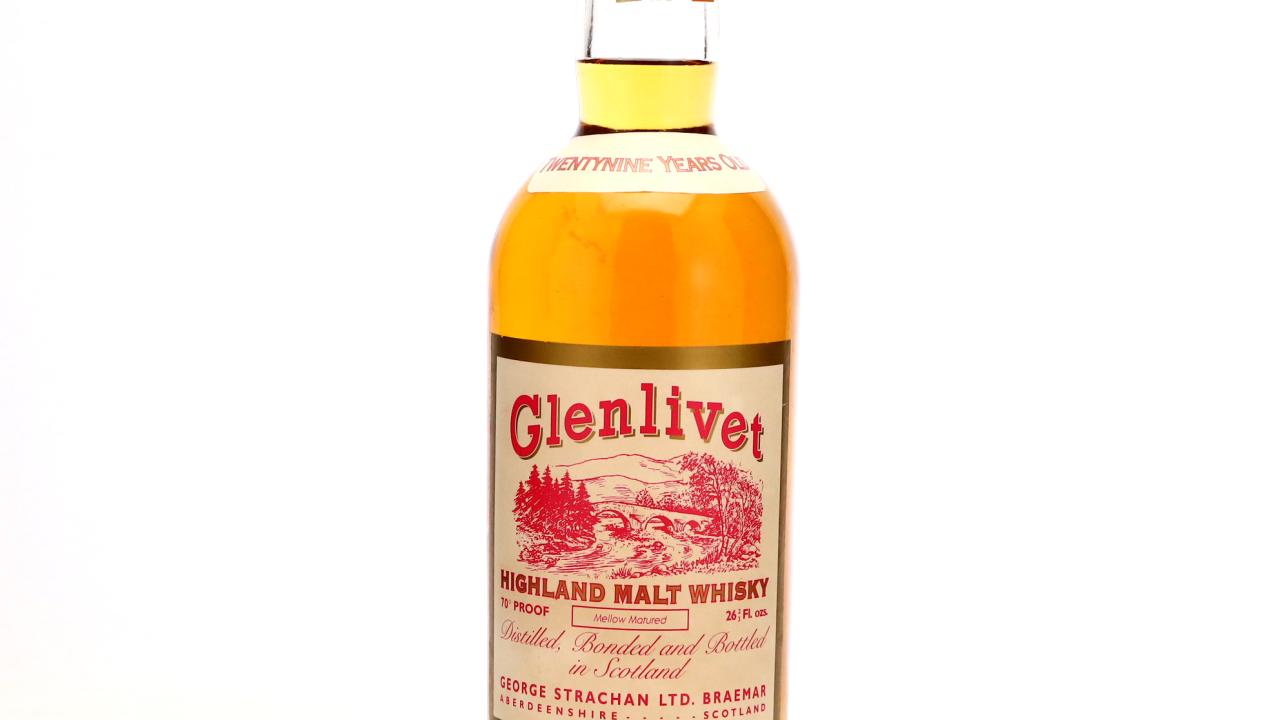 Glenlivet 29 Year Old George Strachan 1970s Whisky | Whisky Auctioneer