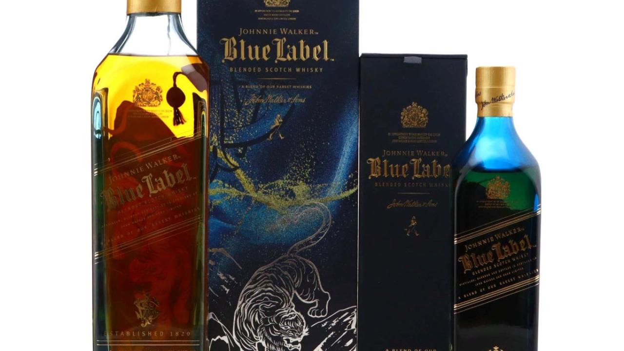 Johnnie Walker Blue Label Tiger 50cl & 20cl Whisky | Whisky Auctioneer