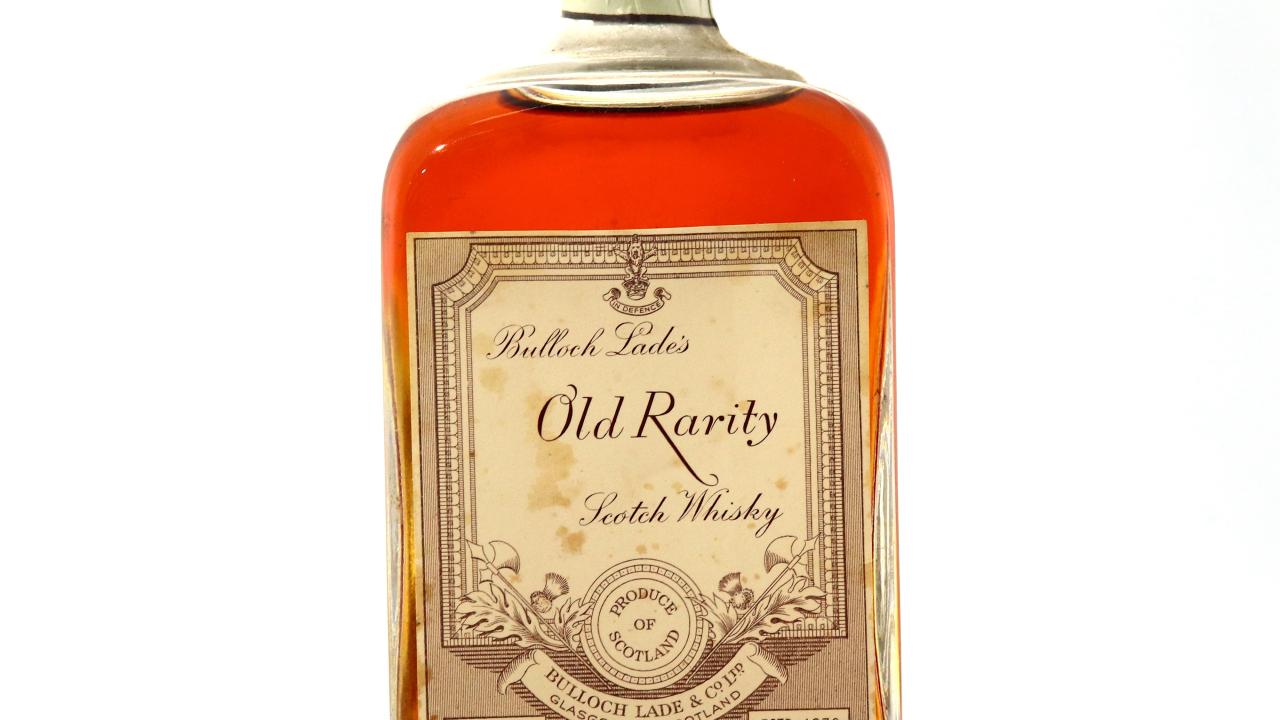 Bulloch Lade's Old Rarity 1950s Whisky | Whisky Auctioneer