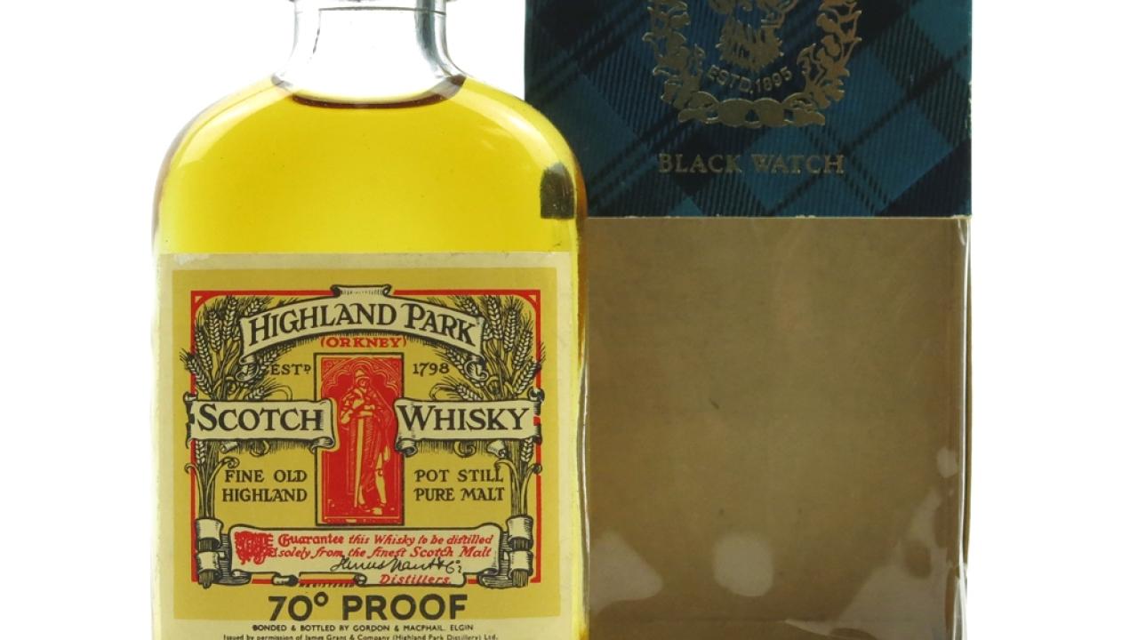 Highland Park 1950s/1960s / St Magnus Label Miniature Whisky