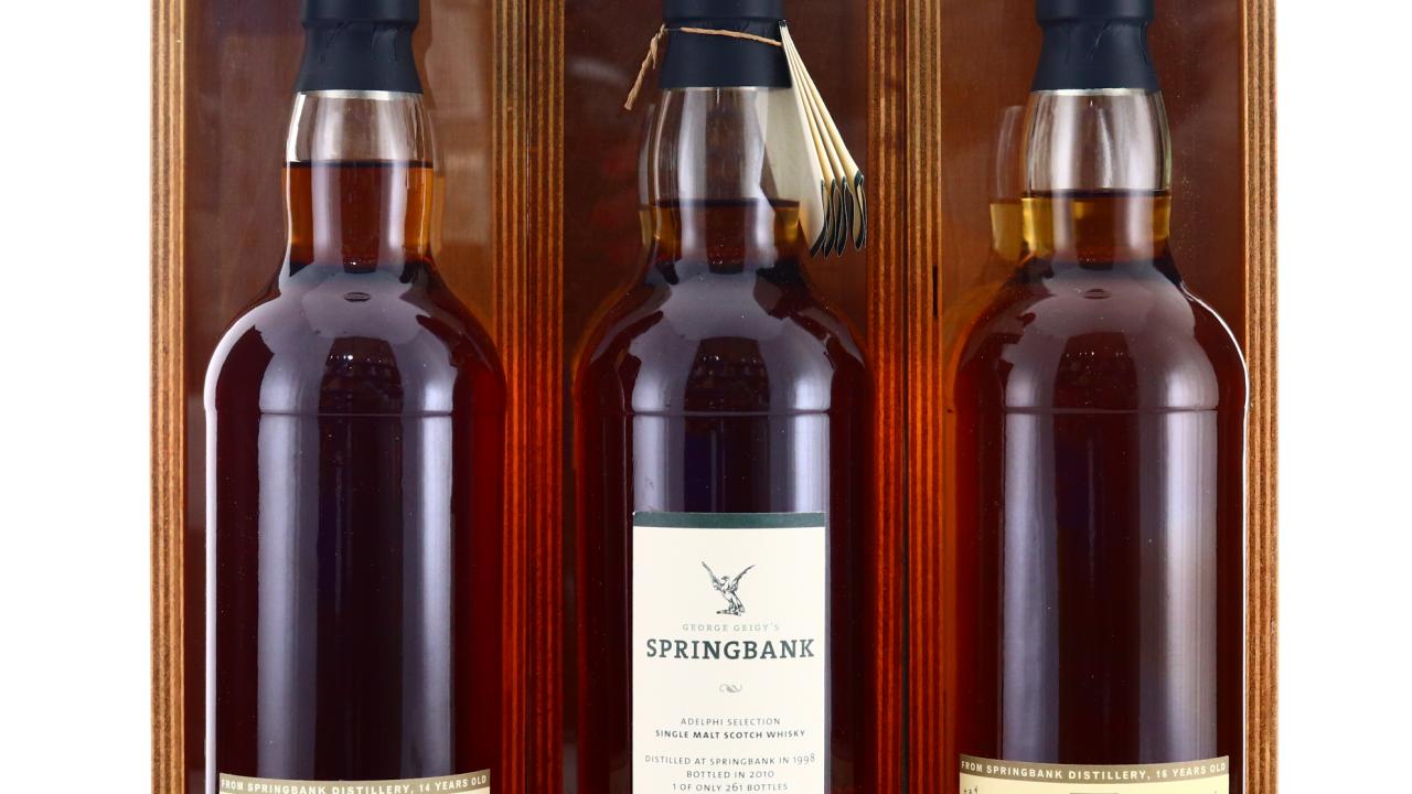Springbank Distillery Adelphi George Geigy's Releases No.1-3 Whisky ...