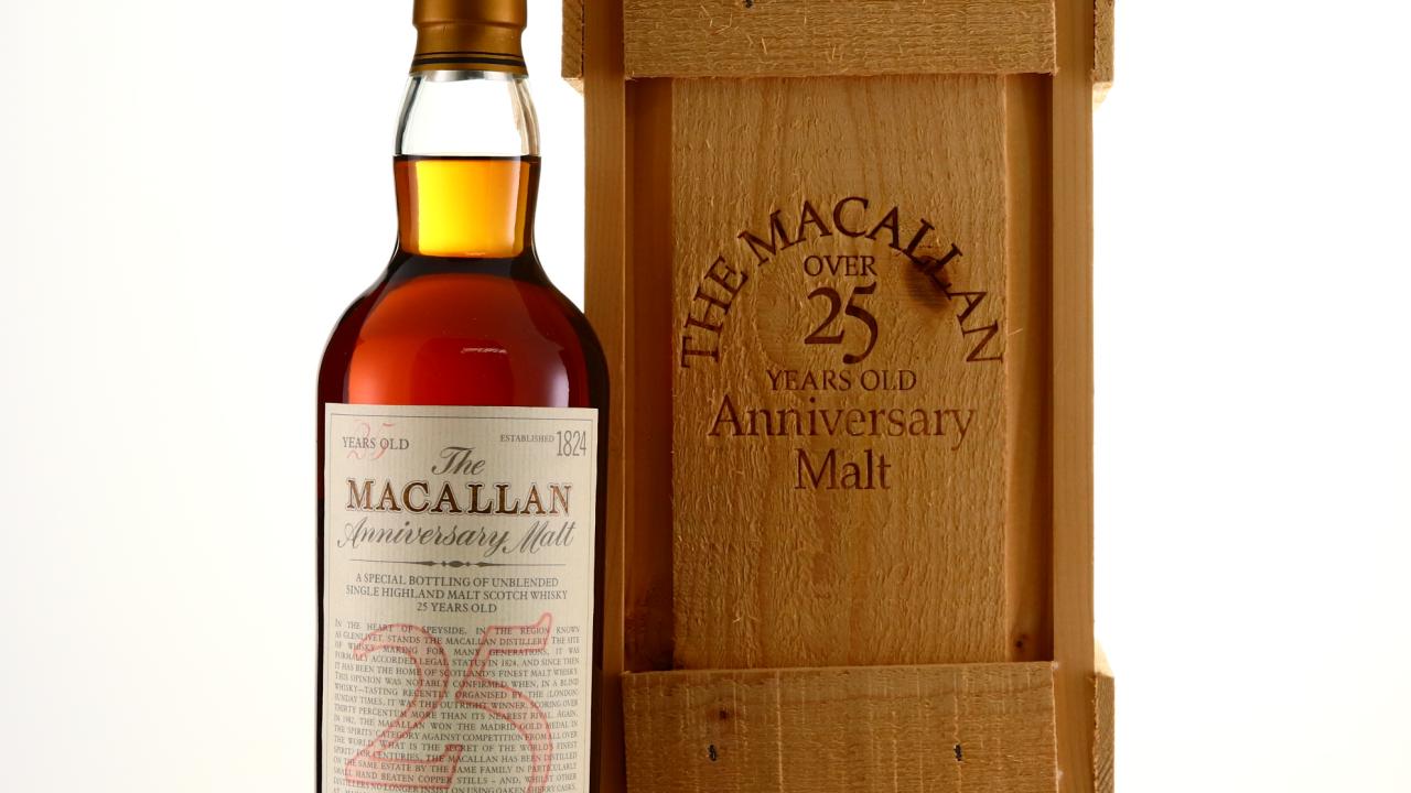 Macallan Anniversary Malt 25 Year Old Whisky | Whisky Auctioneer