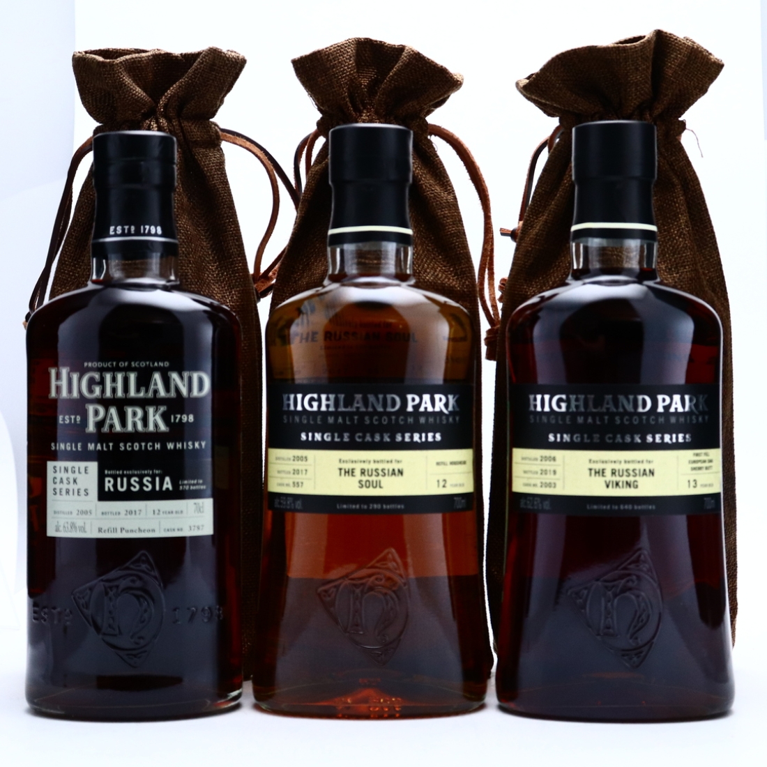 Highland Park Single Casks for Russia 3 x 70cl