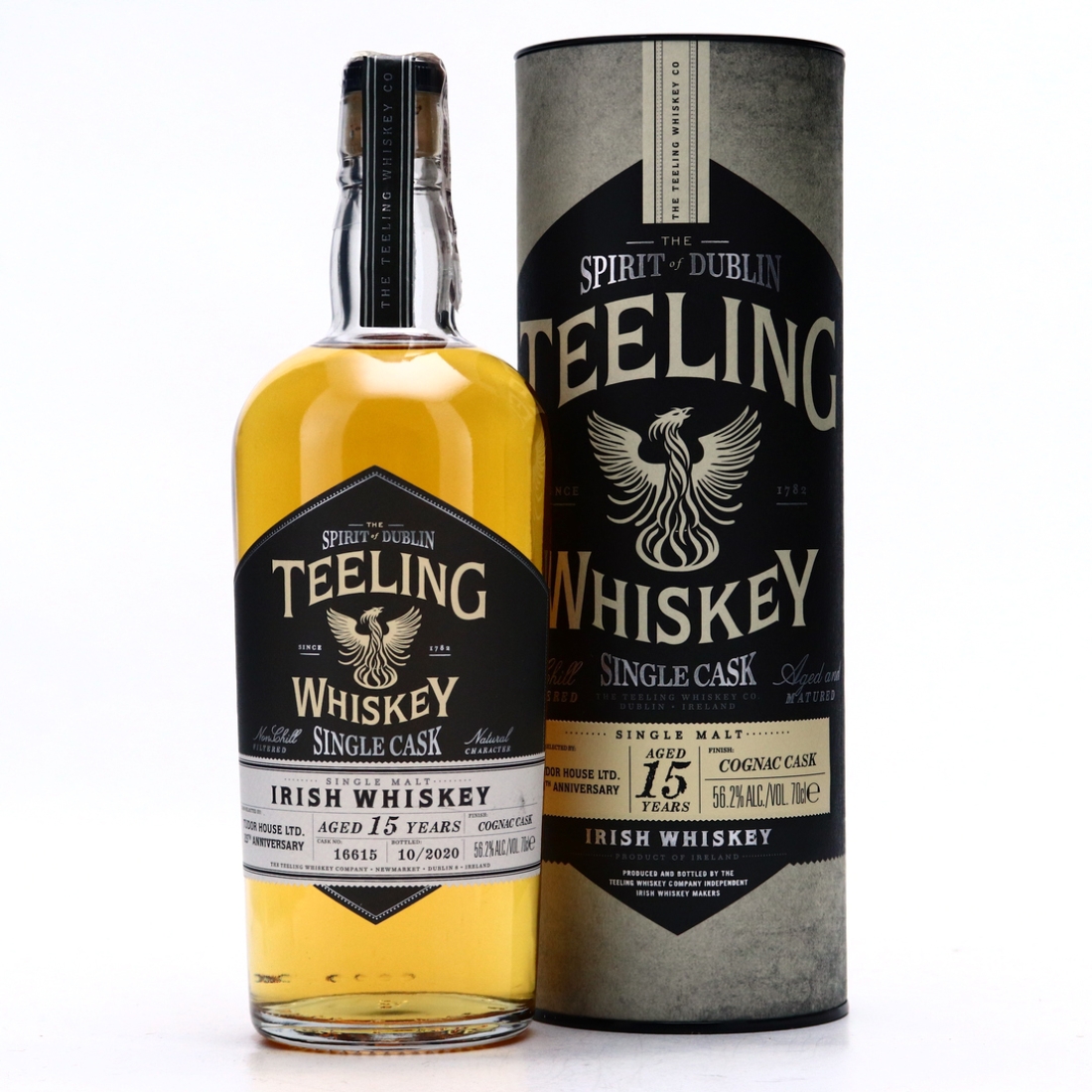 Teeling Whiskey 15 Year Old Single Cognac Cask Finish #16615 / Tudor House 25th Anniversary