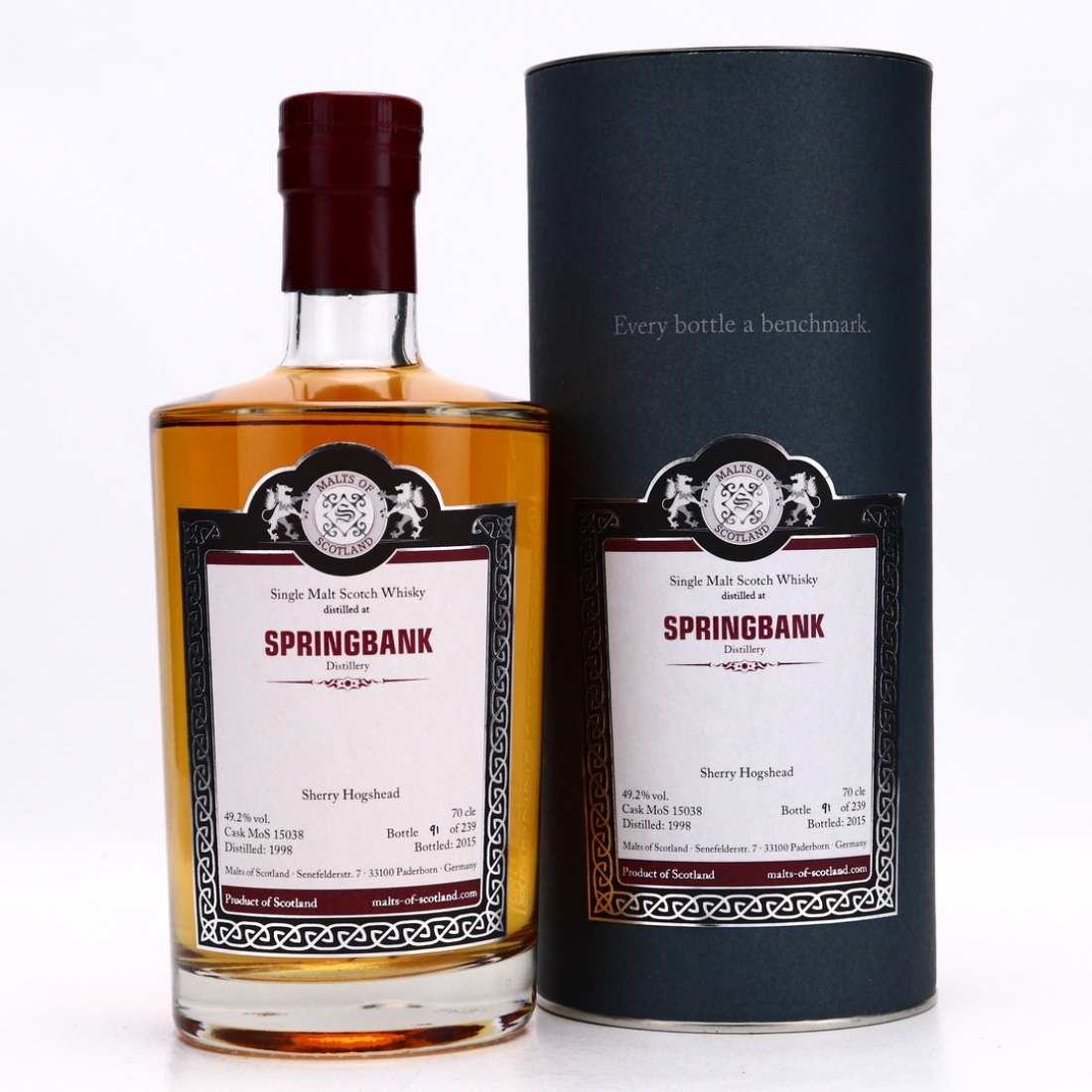 Springbank 1998 Malts of Scotland Sherry Hogshead