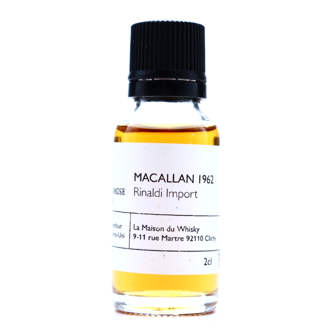 Macallan 1962 Campbell, Hope and King 80 Proof Sample / Rinaldi Import