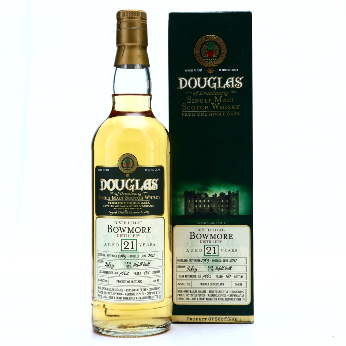 Bowmore 1989 Douglas of Drumlanrig 21 Year Old