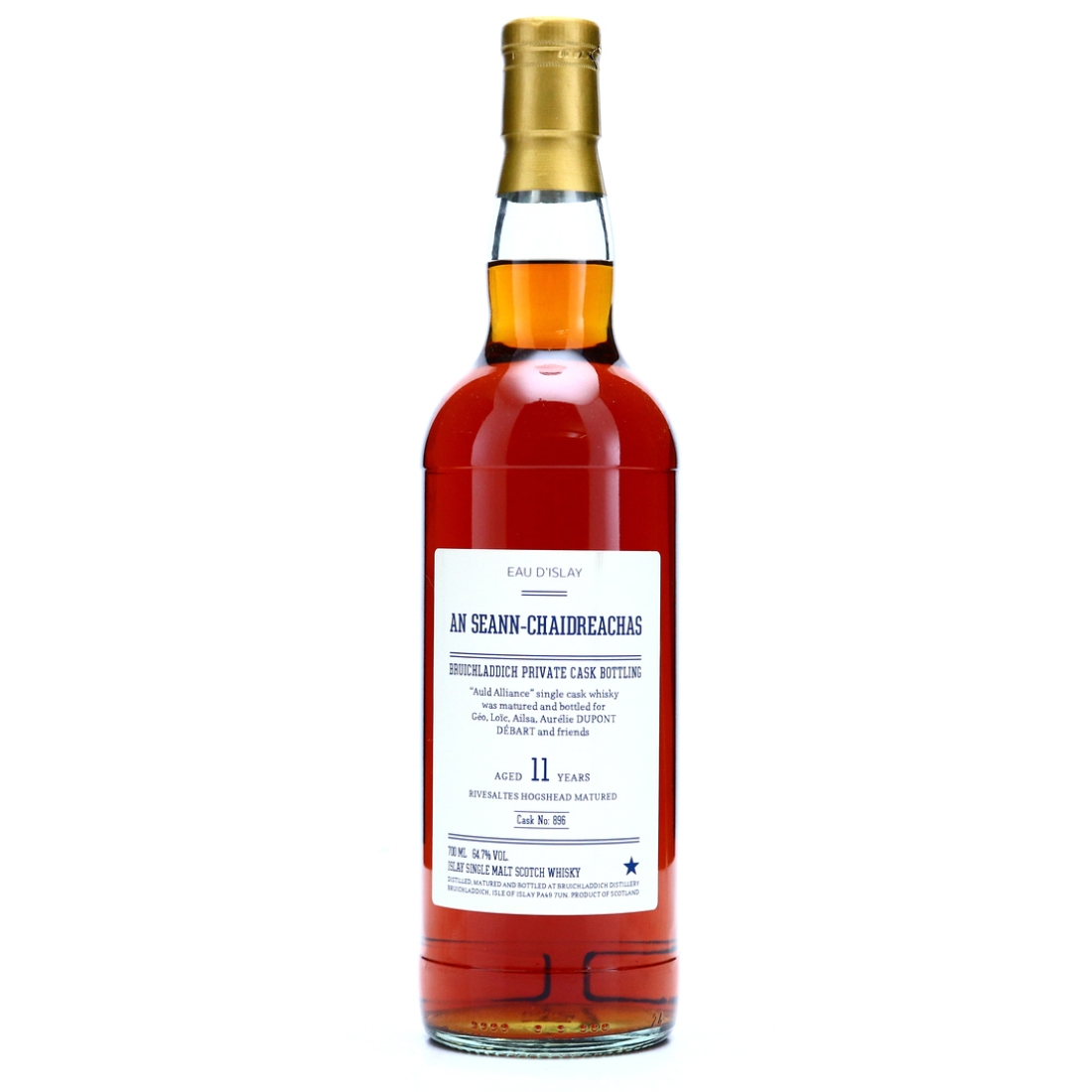 Bruichladdich 11 Year Old Private Rivesaltes Cask #896 / An Seann-Chaidreachas