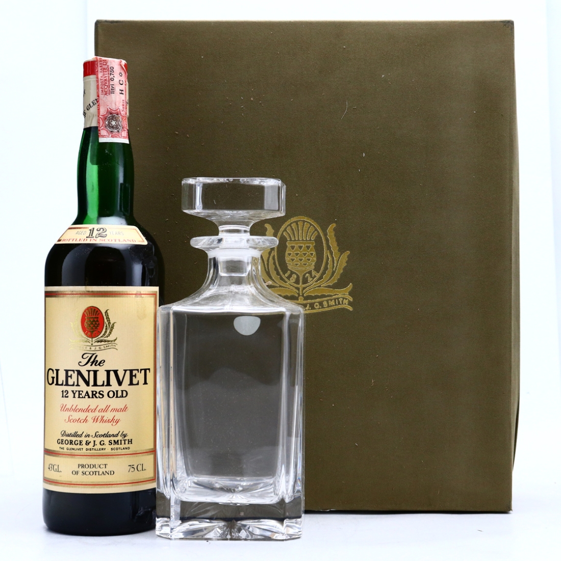 Glenlivet 12 Year Old 1980s Gift Pack