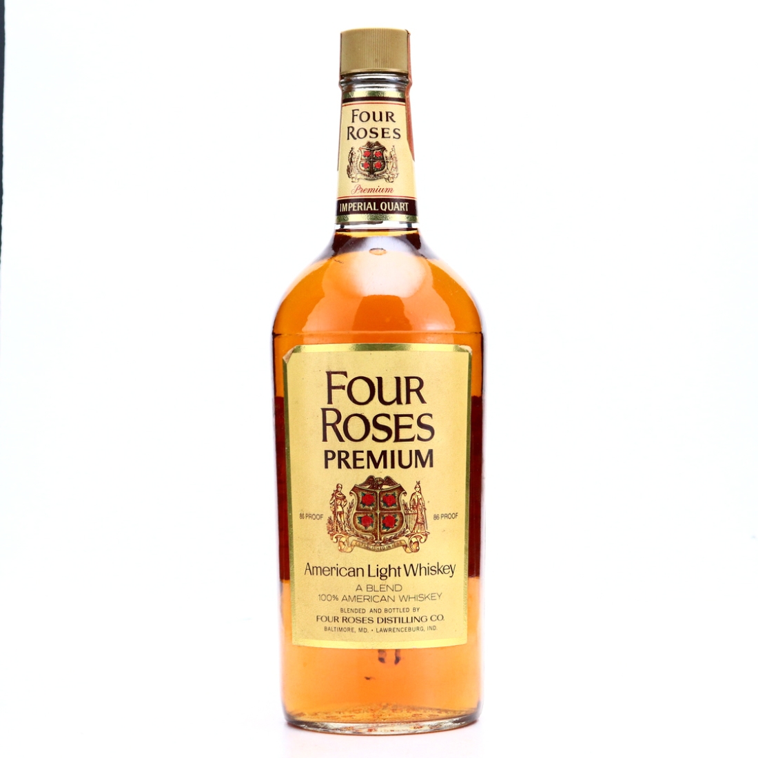 Four Roses Premium American Whiskey Quart 1973