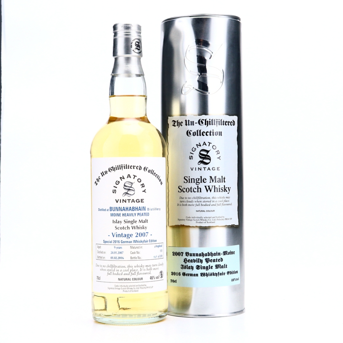 Bunnahabhain Moine 2007 Signatory Vintage 9 Year Old / German Whiskyfair