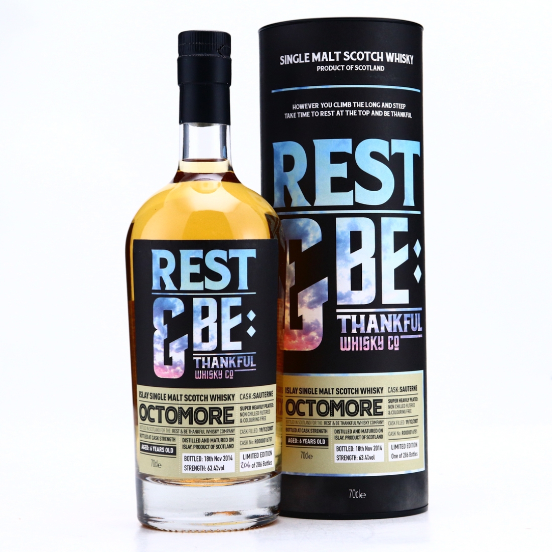Octomore 2007 Rest and Be Thankful Whisky Co 6 Year Old