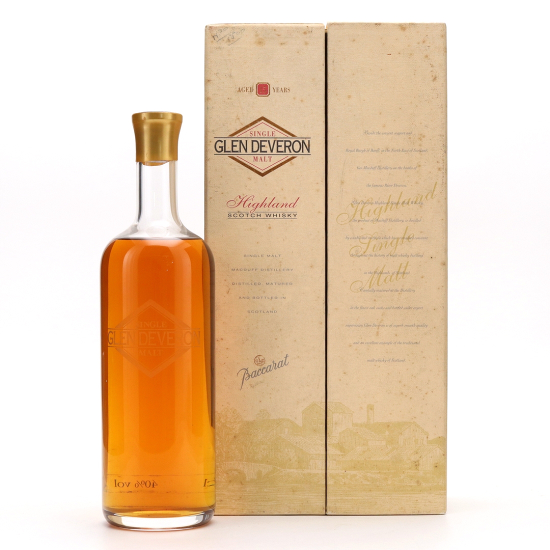 Glen Deveron 15 Year Old Baccarat Decanter