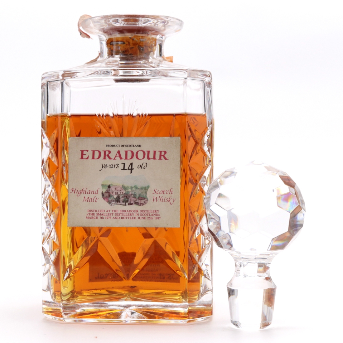 Edradour 1973 Intertrade 14 Year Old Decanter