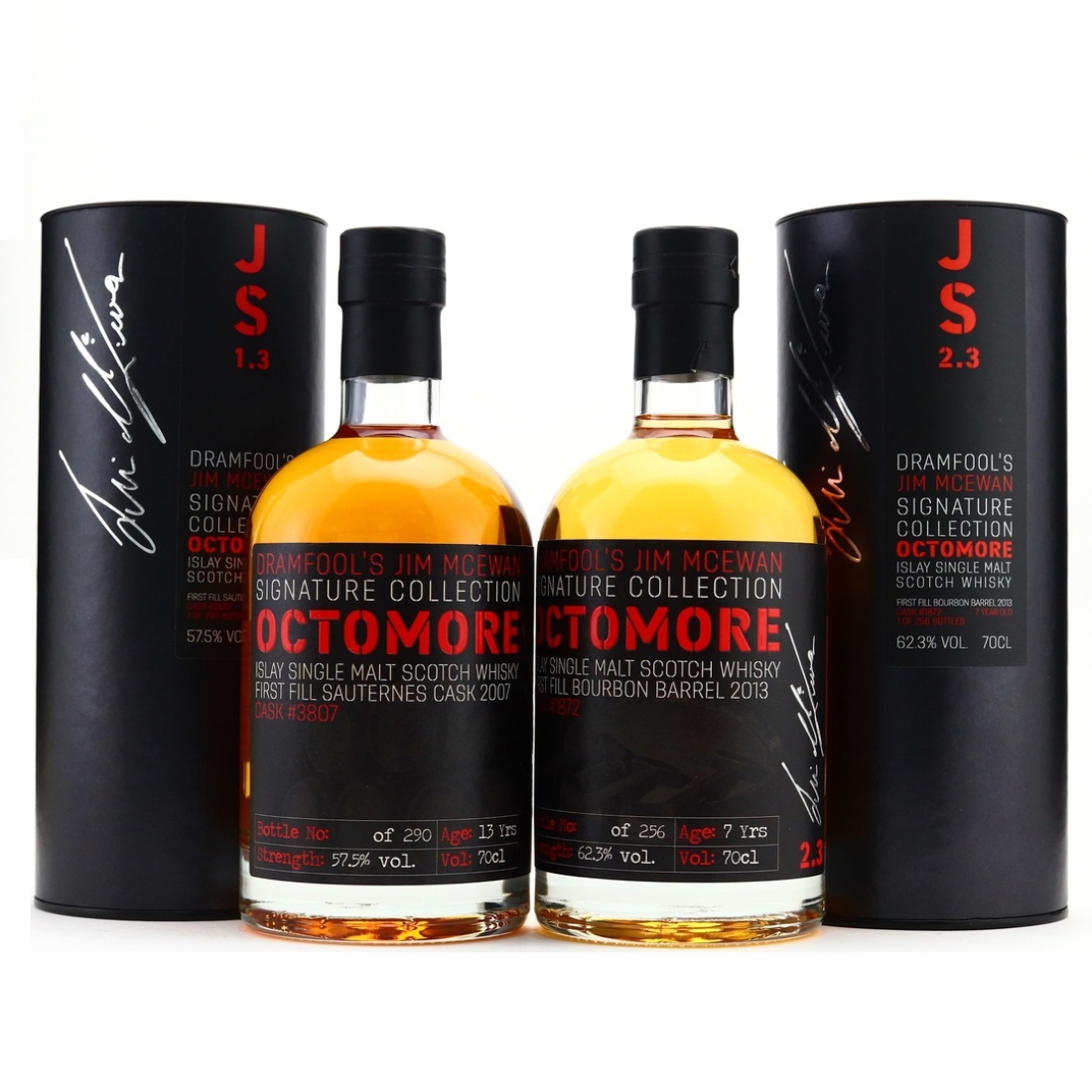 Octomore Dramfool Jim McEwan Signature Collection 1.3 & 2.3 / Bottle #008