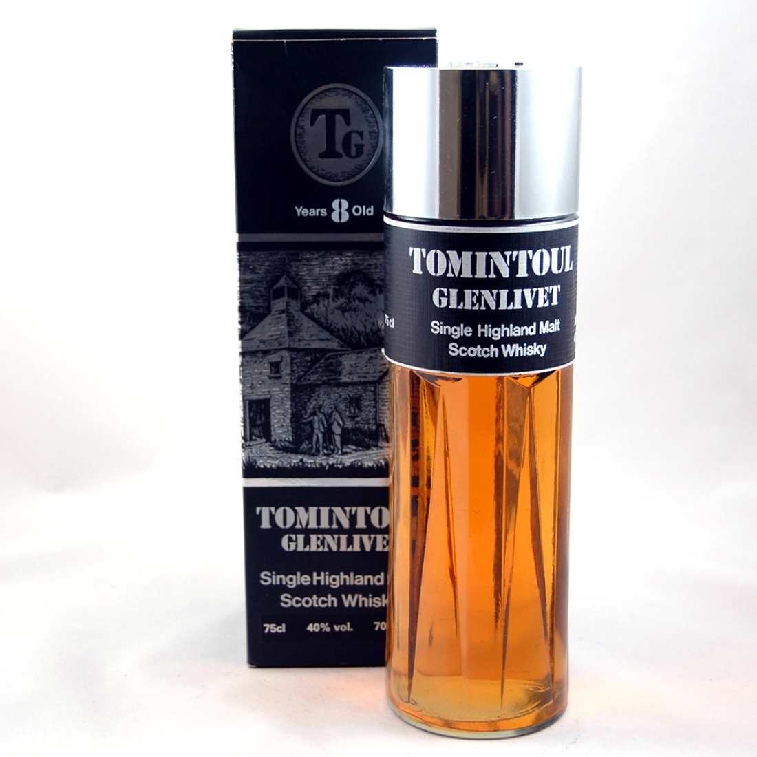 Tomintoul 8 year old Perfume Bottle Old Style 75cl