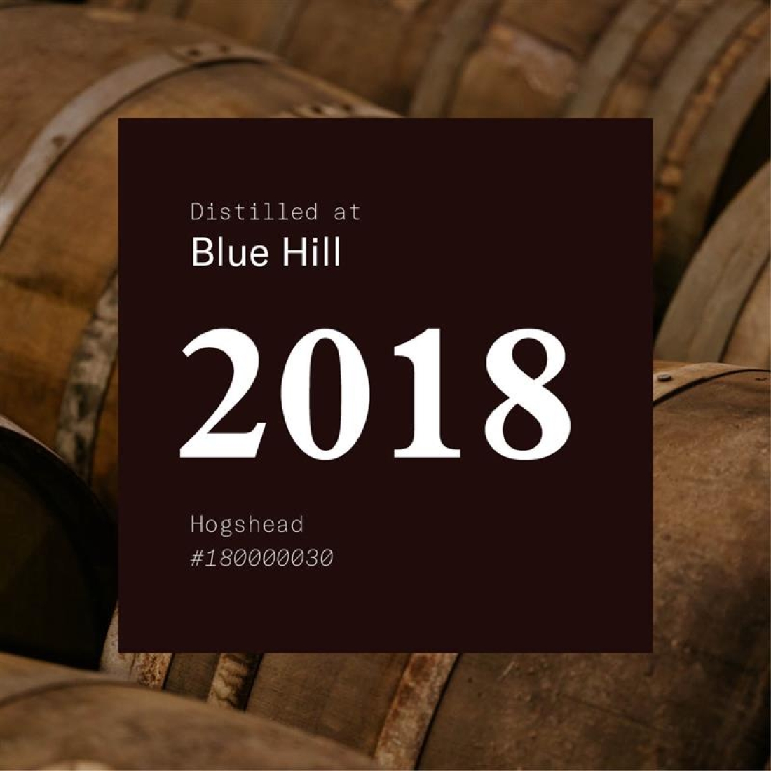 Cask: Blue Hill 2018 Hogshead #180000030 / stored at Inveralmond Bond
