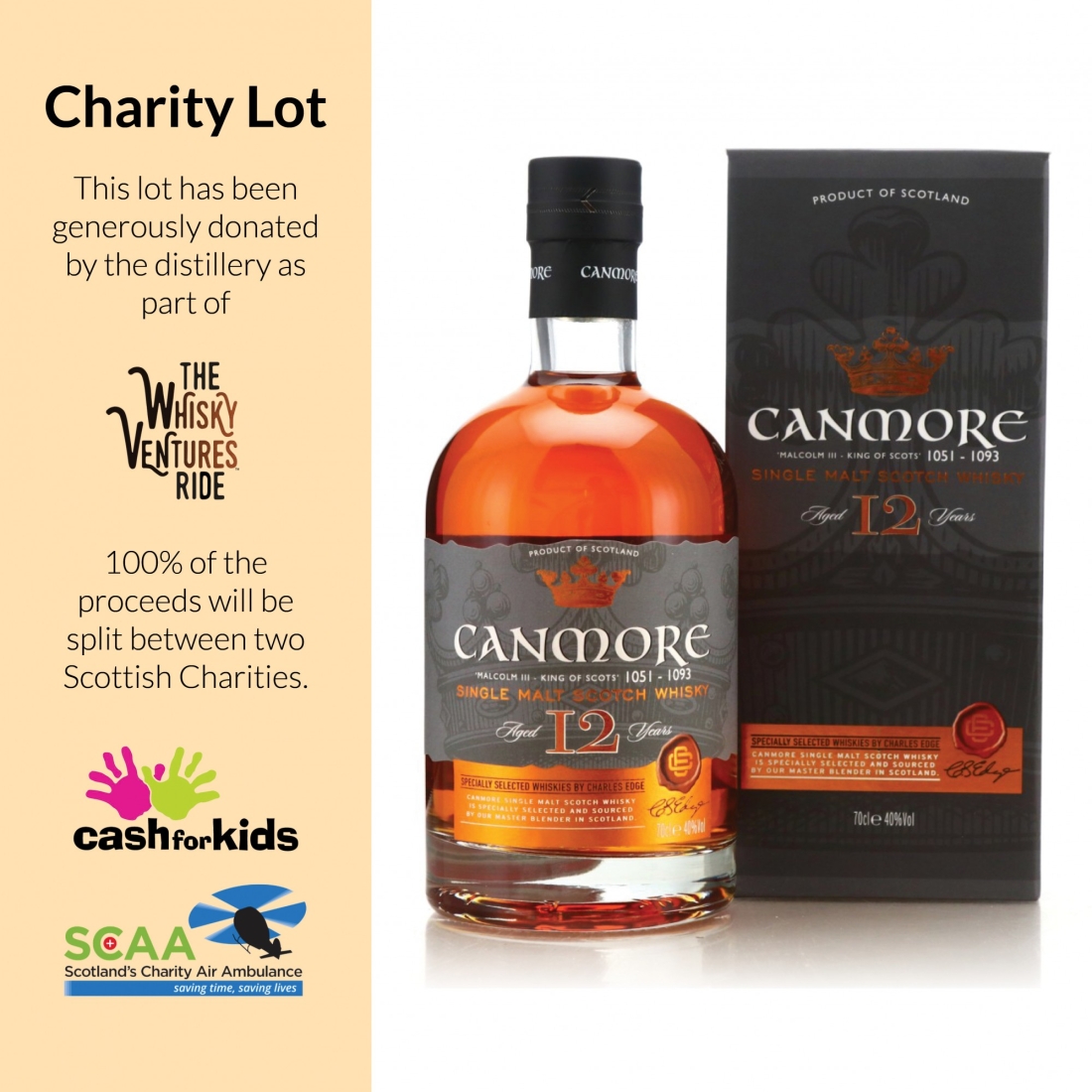 Canmore 12 Year Old - Charity Lot