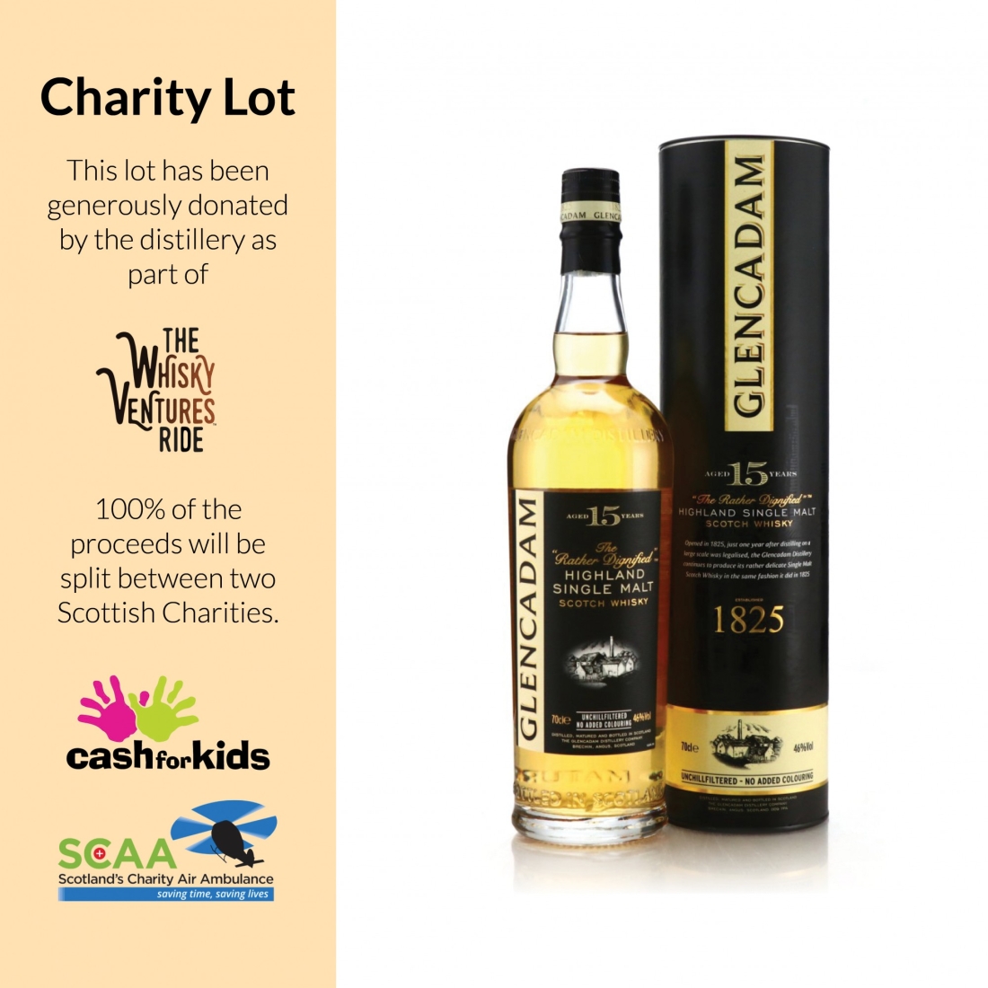 Glencadam 15 Year Old - Charity Lot