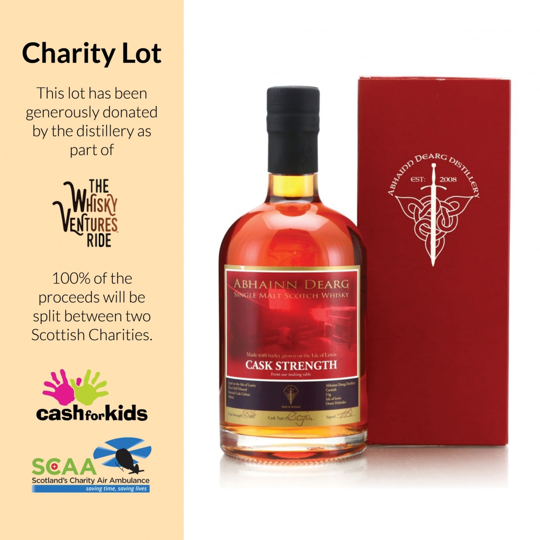 Abhainn Dearg Rioja Cask Strength 50cl / Signed - Charity Lot