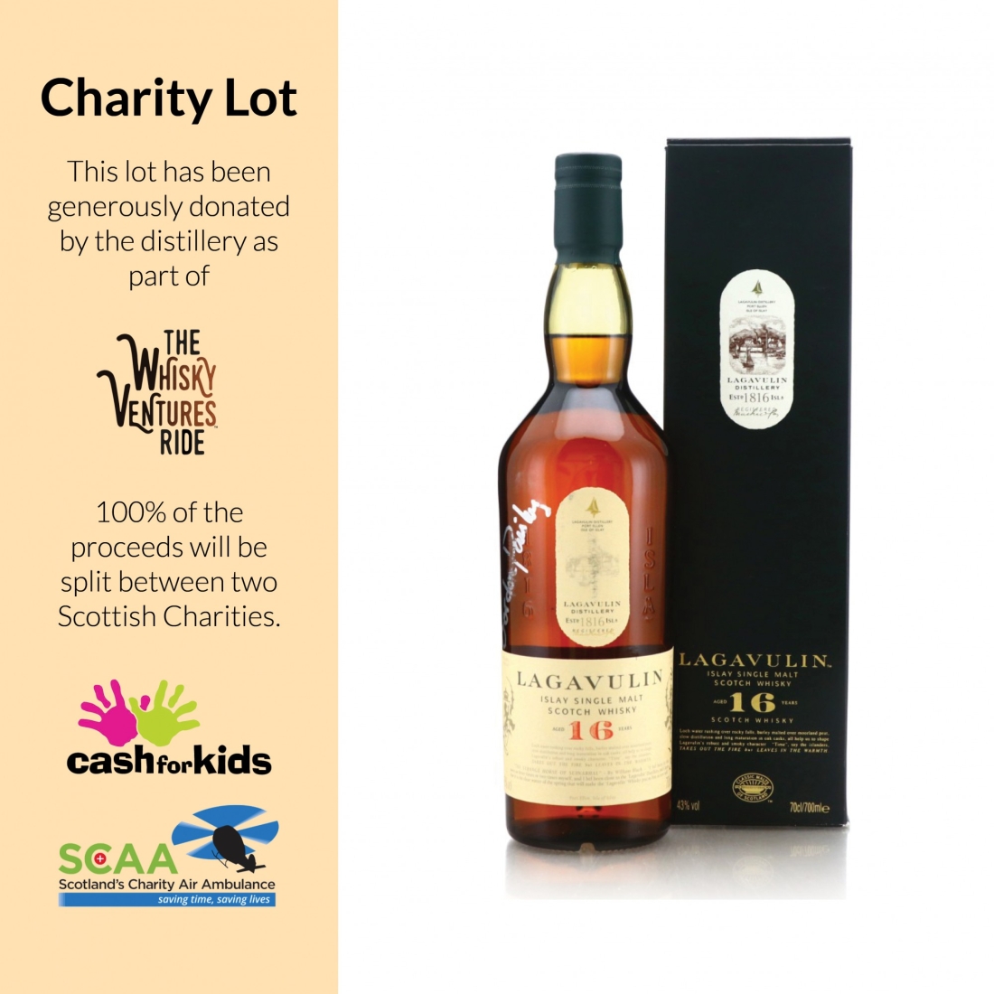 Lagavulin 16 Year Old / Signed - Charity Lot