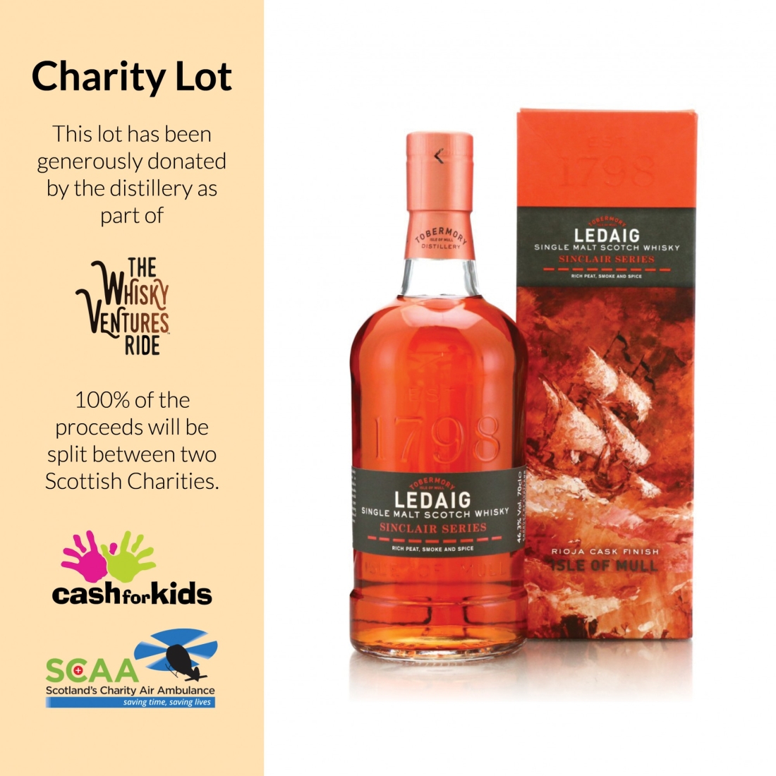 Ledaig Sinclair Series Rioja Finish - Charity Lot