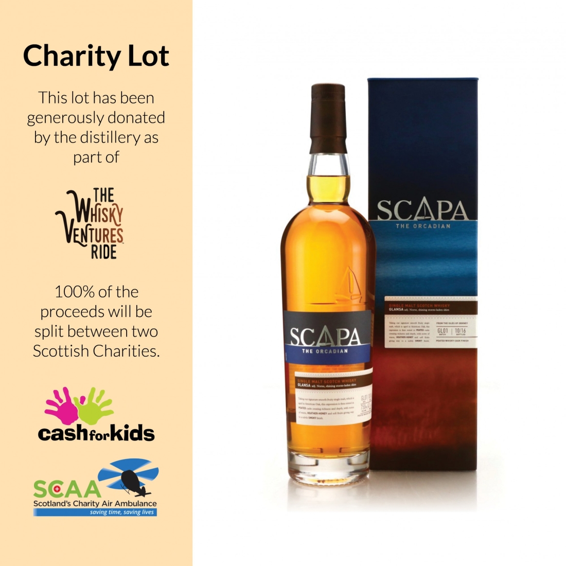 Scapa Glansa Batch #1 75cl / US Import - Charity Lot