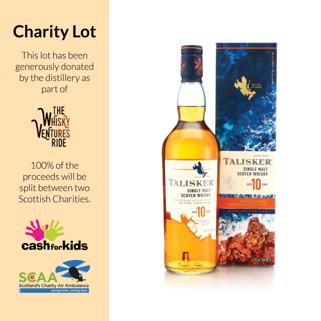 Talisker 10 Year Old - Charity Lot