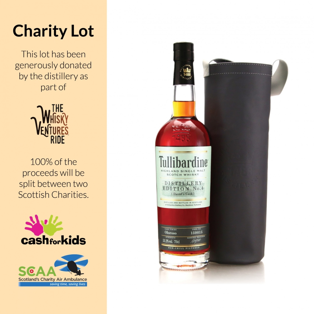 Tullibardine Single Oloroso Cask #150015 / Distillery Edition No.4 - Charity Lot