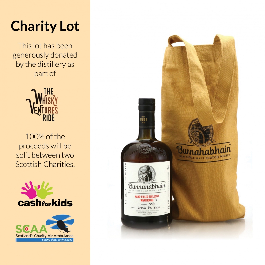 Bunnahabhain 2004 Hand Filled / PX Noe - Charity Lot