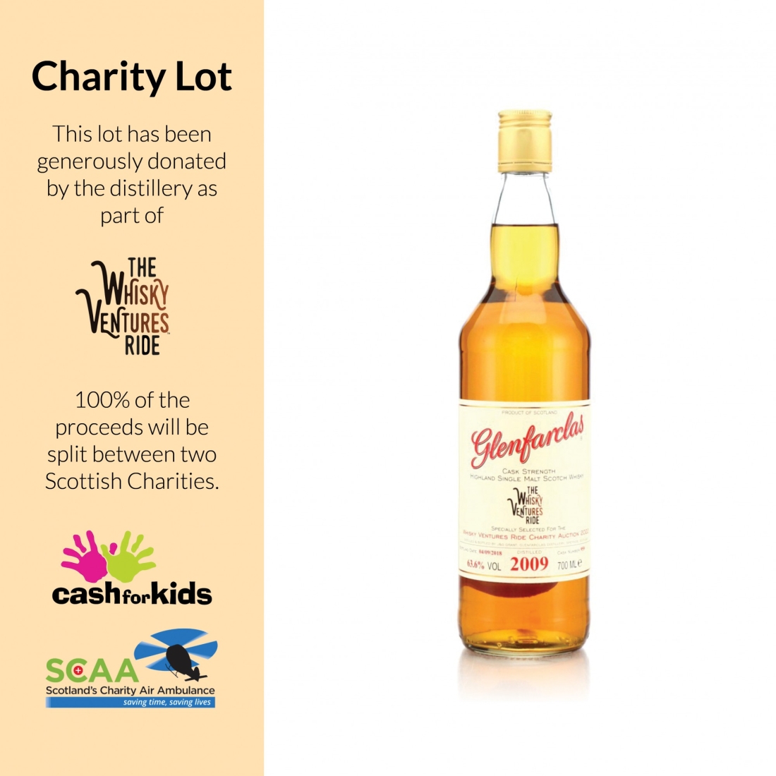 Glenfarclas 2009  Cask Strength #959  / The Whisky Ventures Ride - Charity Lot