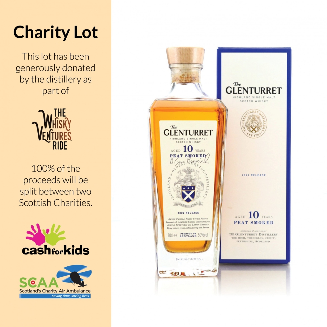 Glenturret 10 Year Old Peat Smoked 2022 Release / Signed - Charity Lot