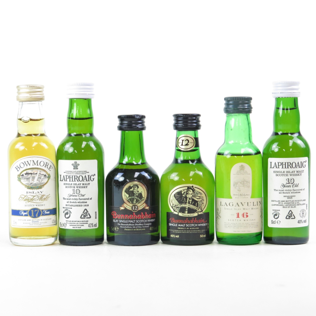 Miscellaneous Islay Single Malt Miniatures 6 x 5cl