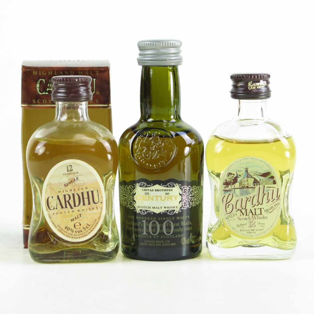 Cardhu 12 Year Old x 2 and Chivas 100 Century/ 3 x 5cl